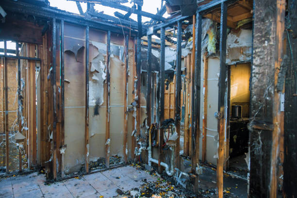 Professional Fire Damage Assessment technician working in Medford Lakes, NJ